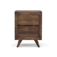 thumbnail image 3 of Steve Silver Pasco Distressed Cocoa Solid Wood 2-drawer Nightstand, 3 of 10