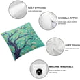 thumbnail image 4 of BANET Throw Pillow Covers with Oil Painting Tree Floral Nature Style, Square  Pillowcases for Spring Fall Summer Christmas, Decorative Home Decor Sofa Cushion Chair Bed White, 4 of 5