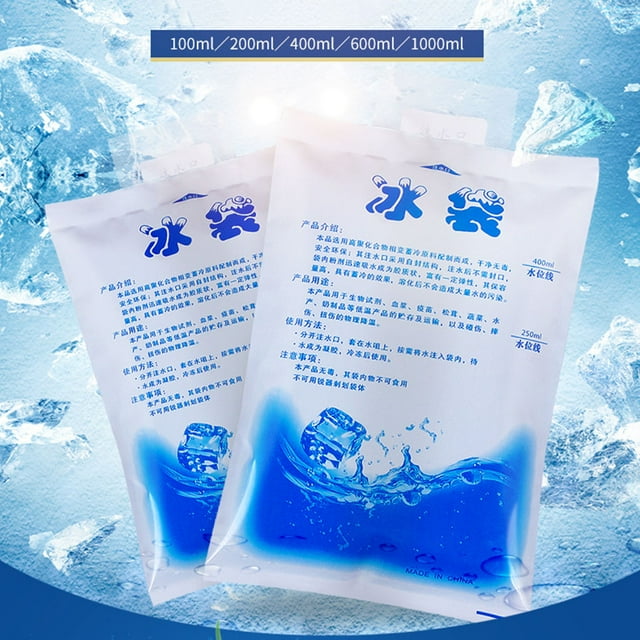 10 Pcs Sac à Glace Isolé Thermiquement Réutilisable pour Glace Sèche Froide, Sac Isotherme pour Boîte à Lunch, Nourriture, Canette, Vin 200 ml