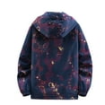 thumbnail image 3 of WREESH Fashion Jacket Man Camouflage Gradation Pockets Zipper Hooded Coat Red, 3 of 4