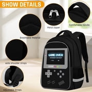 Inadays School Backpack Bookbag 3 Set Elementary Middle School Age 6-18 Boyish Gamer Backpack