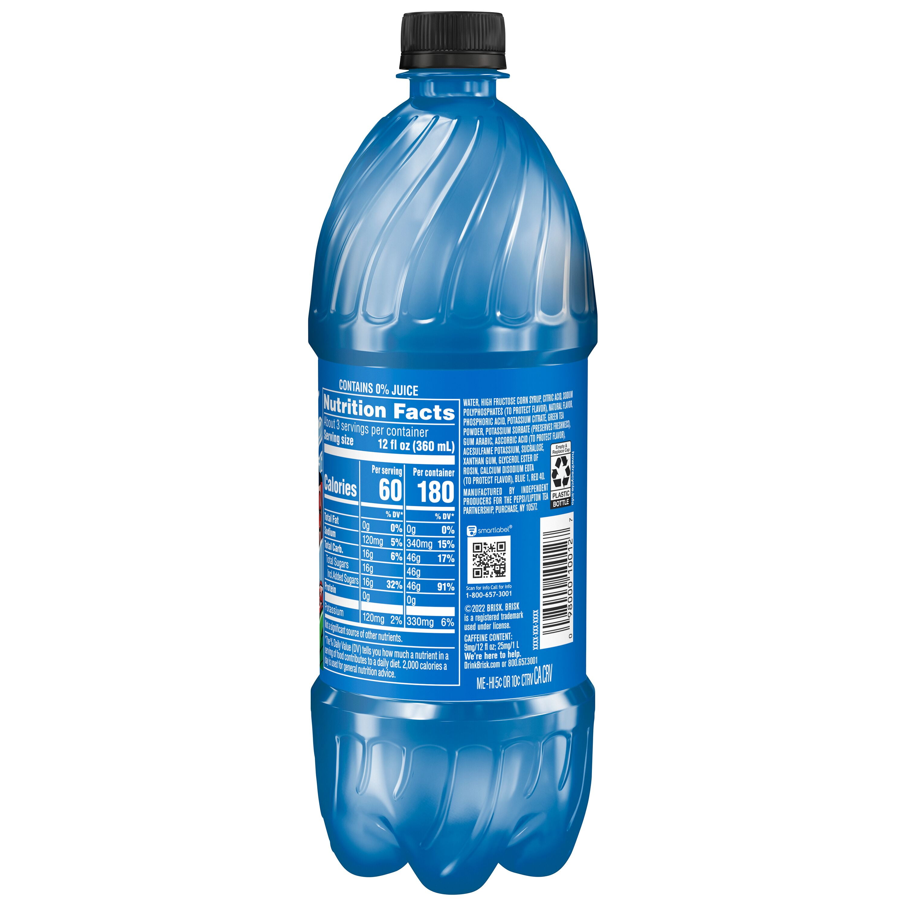 Brisk Iced Tea Blueberry Pomegranate 1 Liter Bottle