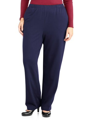 White Stag - Women's Plus-Size Pull On Knit Pants, Petite - Walmart.com ...