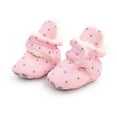 thumbnail image 3 of hirigin Baby Girls Boys Flat Shoes, Soft Sole Stars Print Non-slip Indoor Outdoor Toddler Shoes for Winter, 3 of 6