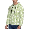 thumbnail image 3 of Fotbe Men's Hoodie with Rabbit And Carrot (2) Pattern - Kangaroo Pocket Pullover Hooded Sweatshirt, Perfect for Daily Wear, Travel, and Home-Large, 3 of 7