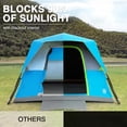 thumbnail image 2 of 6 Person Camping Tent  Blackout Design For Instant Cabin Tents Family With Rainfly 60s Easy Setup Water-resistant, 2 of 6