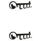 thumbnail image 1 of Colgador de puerta Matsuzay con gancho para llaves organizador de Gato Negro 2Conjunto, 1 of 6