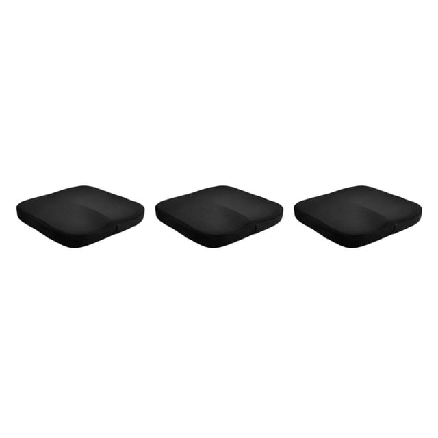Cateissary Cojín de silla SpongeCushion de gran memoria - Estabilidad Extra gruesa y agradable a la piel Esponja de gran memoria 1 Malla negra + Type1 NO1