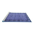 thumbnail image 2 of Ahgly Company Machine Washable Indoor Rectangle Persian Blue Traditional Area Rugs, 7' x 10', 2 of 4