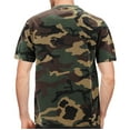 thumbnail image 2 of Men's Classic Crewneck Camouflaged Pattern Shirt Lightweight Army T-shirt (Green, M), 2 of 3
