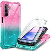 NGB SUPREMACY For Samsung Galaxy A15 5G Phone Case Tempered Glass Screen Protector Full-Body Protective Shockproof Bumper Samsung Galaxy A15 5G Case Cover