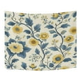 thumbnail image 3 of WOBOGO Yellow Vintage Floral Pattern Tapestry 90×60in Home Living Room Bedroom Wall Hanging Ornaments, 3 of 10