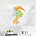 thumbnail image 1 of Animal Tapestry, Graphic of Funny Several Colored Seahorse Fauna Bony Fish Retro Maritime Object, Fabric Wall Hanging Decor for Bedroom Living Room Dorm, 2 Sizes, Multicolor, by Ambesonne, 1 of 1