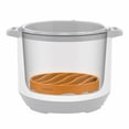 thumbnail image 2 of Instant Pot Official Silicone Roasting Rack, Set of 2 - Non-Stick Draining Insert for Meats, Fish & Vegetables, Compatible with 6-Quart & 8-Quart Cookers - Heat Resistant & Dishwasher Safe (Orange), 2 of 5