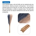 thumbnail image 4 of Uxcell 20Pcs Faux Pampas Grass 21.65" Fake Pampas Grass Decor Dark Blue/Brown, 4 of 7