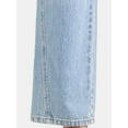 thumbnail image 2 of Time and Tru Women's High Rise Relaxed Straight Leg Jeans, 30" Inseam, Sizes 0-22, 2 of 5