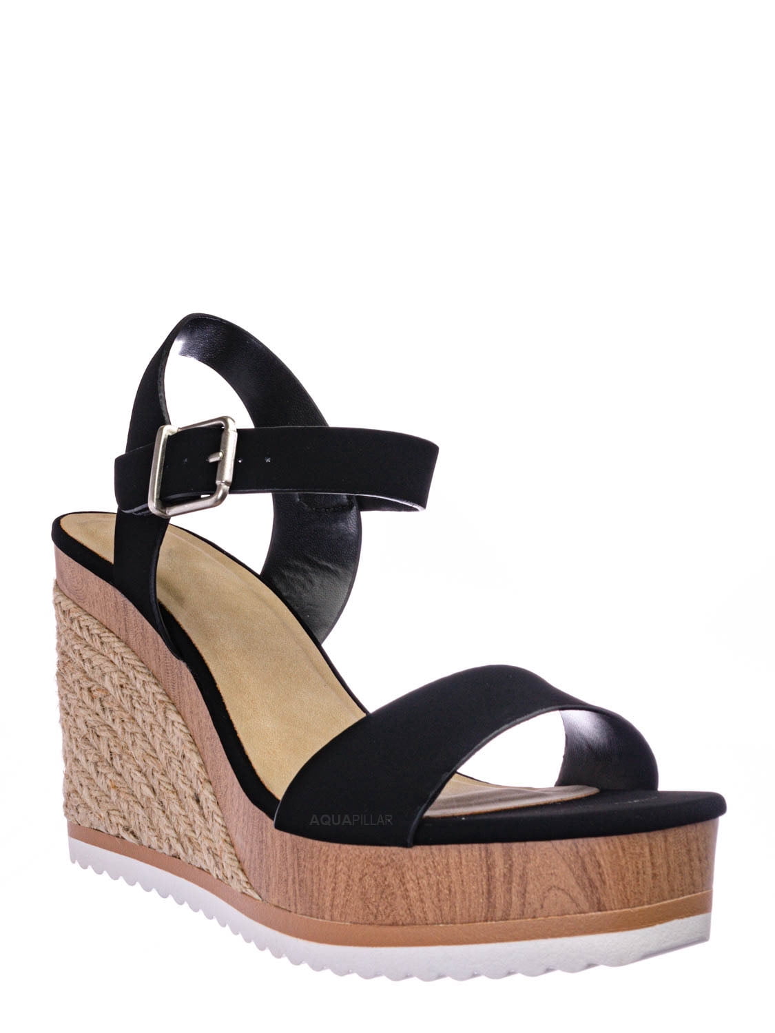 Issue Espadrille Wooden Platform Wedge 