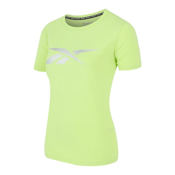 Playera Reebok Basic Cotton Tee Para Mujer Color Amarillo Modelo TS0132