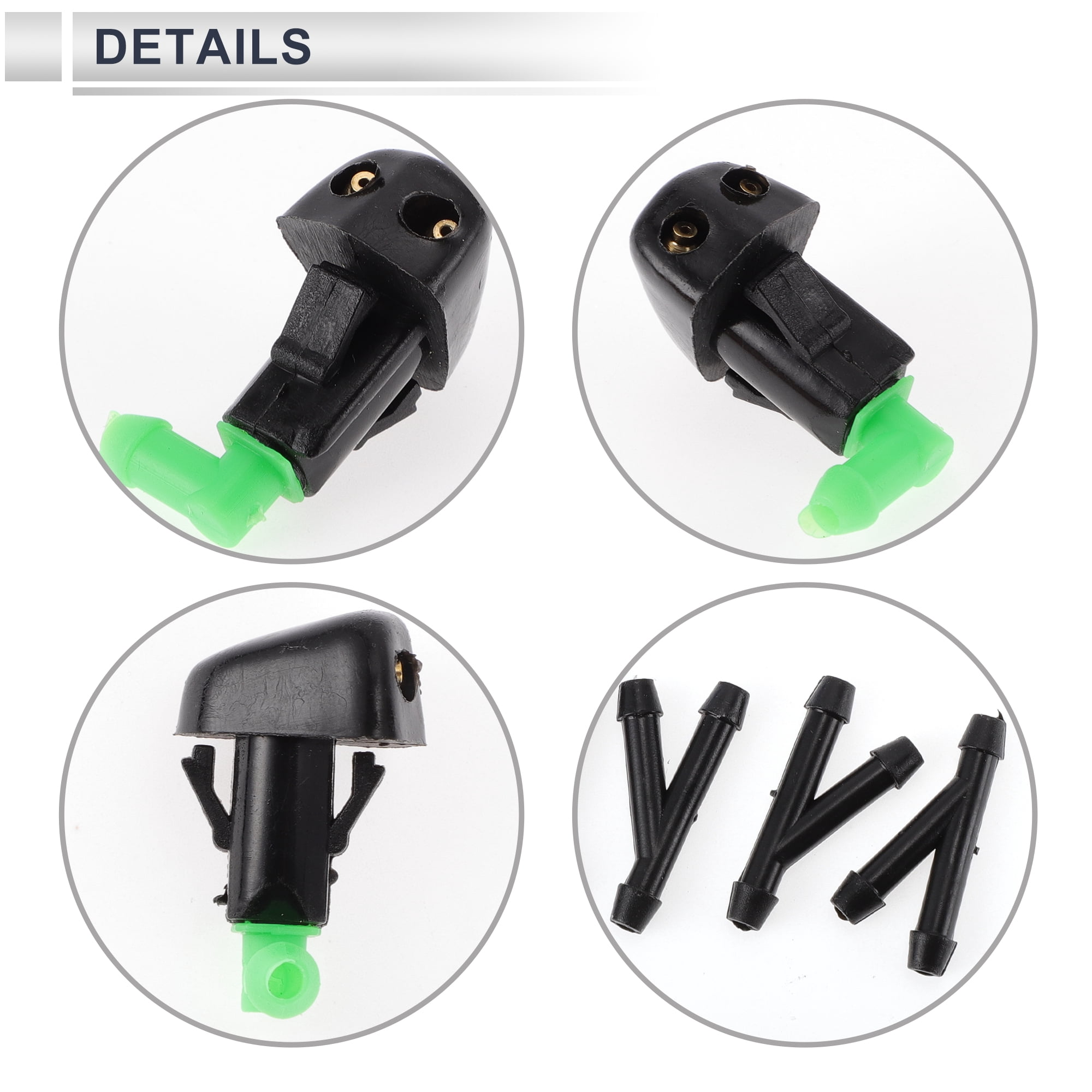 Unique Bargains Washer Nozzle for Honda Accord 1998-2002 Front Plastic 1 Set