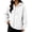 White, variant on Womens Fleece Long Sleeve Zip Up Hoodie Sweatshirt Casual Oversized Track Jacket with Pockets Drawstring Cozy Slouchy Loungewear Travel Fall, Purple, XL