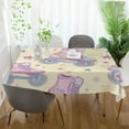 thumbnail image 3 of Yayeee Tablecloths 54" x 54" Rectangle Wrinkle Resistant Party Table Cover, Roller Disco, 3 of 8
