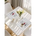 thumbnail image 5 of Groundhog Day Placemats Set of 12, Red Bow Knot Vintage Placemats for Dining Table, Place Mats for Kitchen Tabletop, Waterproof Wipeable Dining Table Mats Set, 5 of 9
