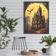 thumbnail image 4 of 5D DIY pintura de diamante redondo completo Kit de noche de Halloween decoración del hogar 30x40cm, 4 of 9