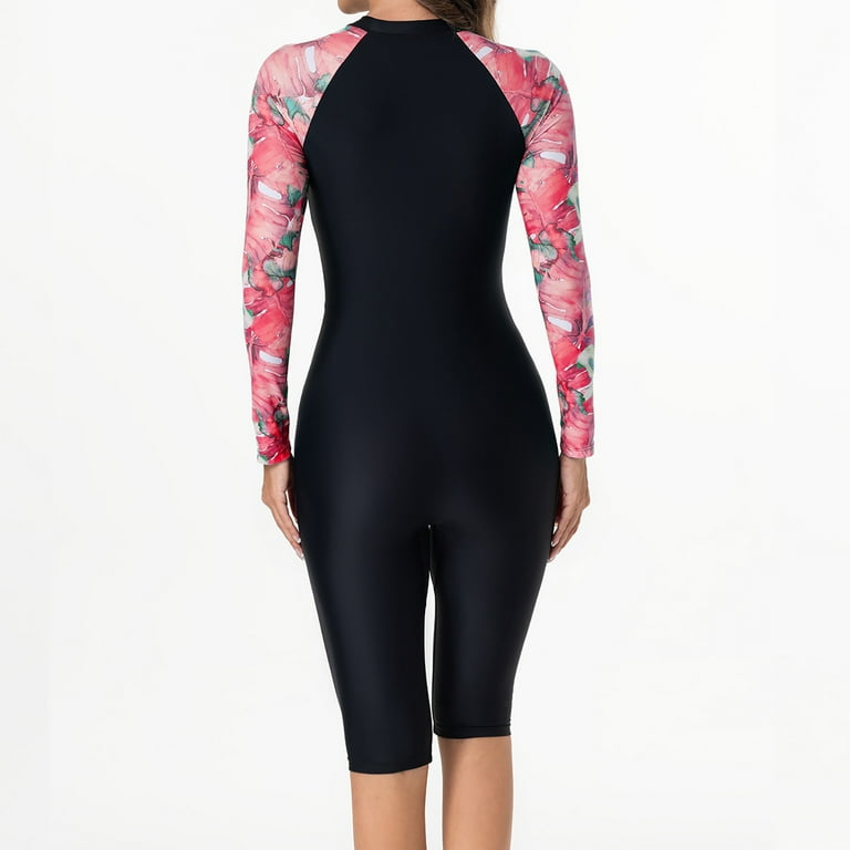 JGGSPWM Women Rash Guard Long Sleeve Shirts Surfing Shorts