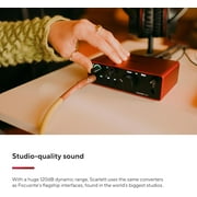 Focusrite Scarlett Solo 4th Gen USB Audio Interface, for the Guitarist, Vocalist, or Producer — High-Fidelity, Studio Quality Recording