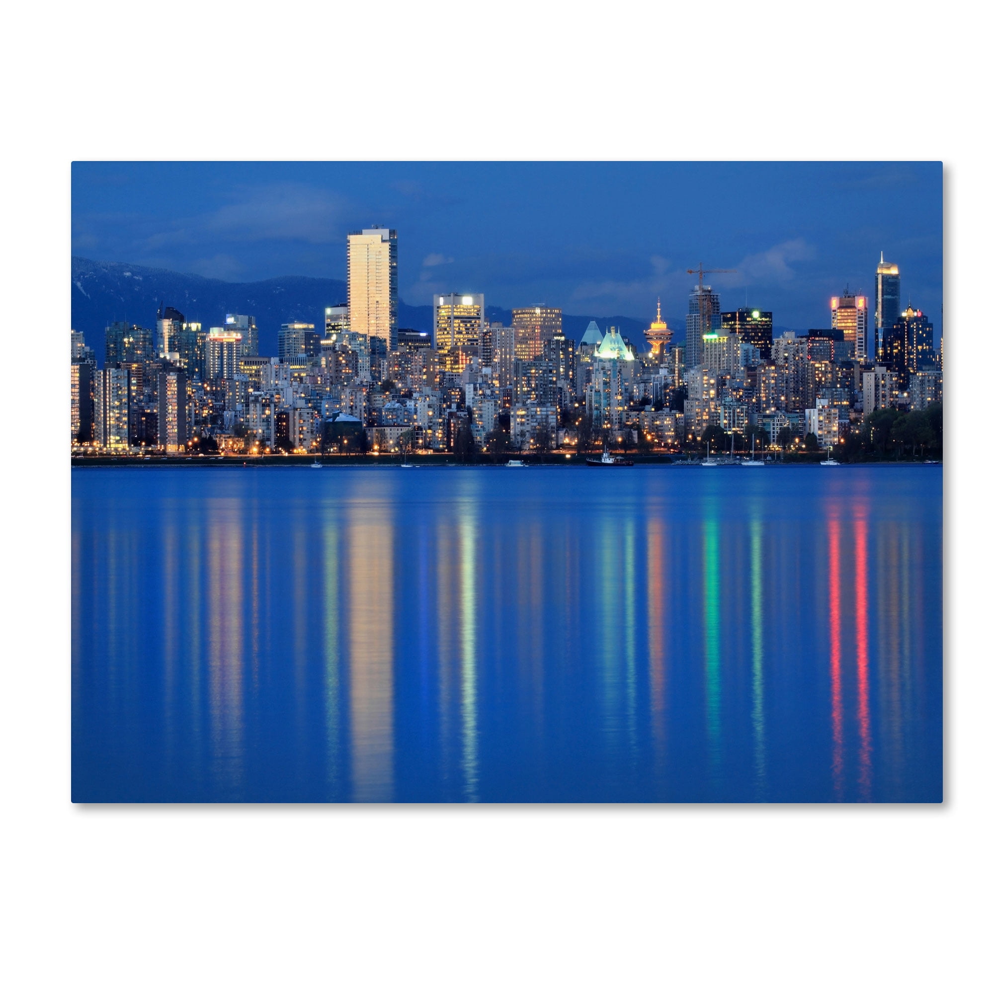Trademark Fine Art "Vancouver City" Canvas Art by Pierre Leclerc