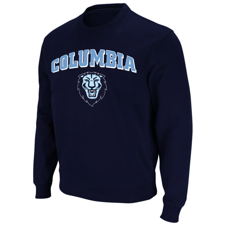 Men s Colosseum Navy Columbia University Arch Logo Sweatshirt