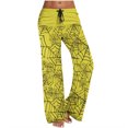 thumbnail image 2 of WXLWZYWL Halloween Pants for Women Plus Size Stretch Pants Casual Palazzo Sweatpants Bat Print Drawstring Wide Leg Pant Lounge Elastic Waist Sweatpant with Pockets, 2 of 6