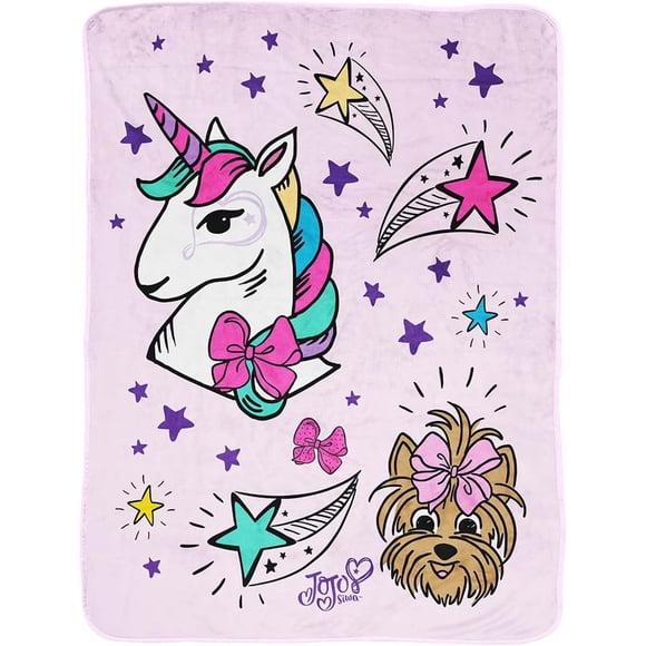 Jay Franco JoJo Siwa Reach for the Stars Couverture Jetée 60x46 Microfibre Enfants