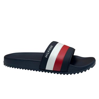 Moncler Basile Rubber Slide Sandal Mens 41 US 8 Black Stripe Beach Summer Moncler | Shoes | Moncler Black Striped Basile Rubber Slide  main image 3