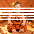 thumbnail image 2 of KAUOD Halloween Baby Boys Girls Outfit New Born Pumpkin Face Patch Bubble Romper Toddlers Jumpsuit Halloween Outfits Cute Clothes, 2 of 4