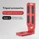 thumbnail image 3 of Cámara L Placa Release Rápida DSLR Tripod Mount Soporte Vertical () Rojo, 3 of 9