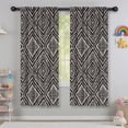 thumbnail image 5 of Blackout Kids Curtains,Black and White Geometric Pattern Childrens Insulated Curtains Set Of 2,Bedroom Essentials,Toddler Room Decor 42x63in(106x160cm), 5 of 5