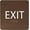 Coffee, variant on ADA CENTRAL SIGNS - 6" X6" Exit Sign - ADA Compliant Tactile Graphics Grade 2 Braille Text Acrylic Wall Signs - Emergency Rescue Safety Door Sign for Schools, Offices, Businesses, and Restaurants