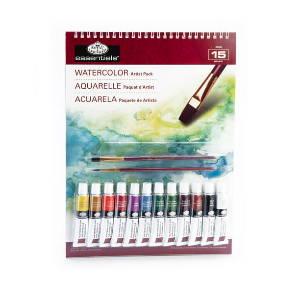 Royal & Langnickel Essentials Watercolor Painting Art Set, For Kids And Adults, 15Pc - Walmart.com