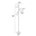 thumbnail image 3 of LS-83138-Lite Source-Jared - 3 Light Floor Lamp-70 Inches Tall and 22 Inches Wide, 3 of 5