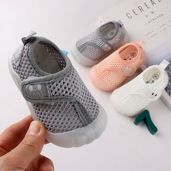 Penkiiy Toddler Shoes Baby First-Walking Breathable Mesh Infant Boys Girls Soft Trainers Ankle Support First Walkers Baby Boy Shoesfor12-15 Months On Clearance