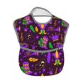 thumbnail image 2 of Hirioo Mardi Gra2 for Baby Waterproof Pocket Bib Adjustable Closed for Babies Toddlers with Large Pocket 6-24Months, 2 of 8