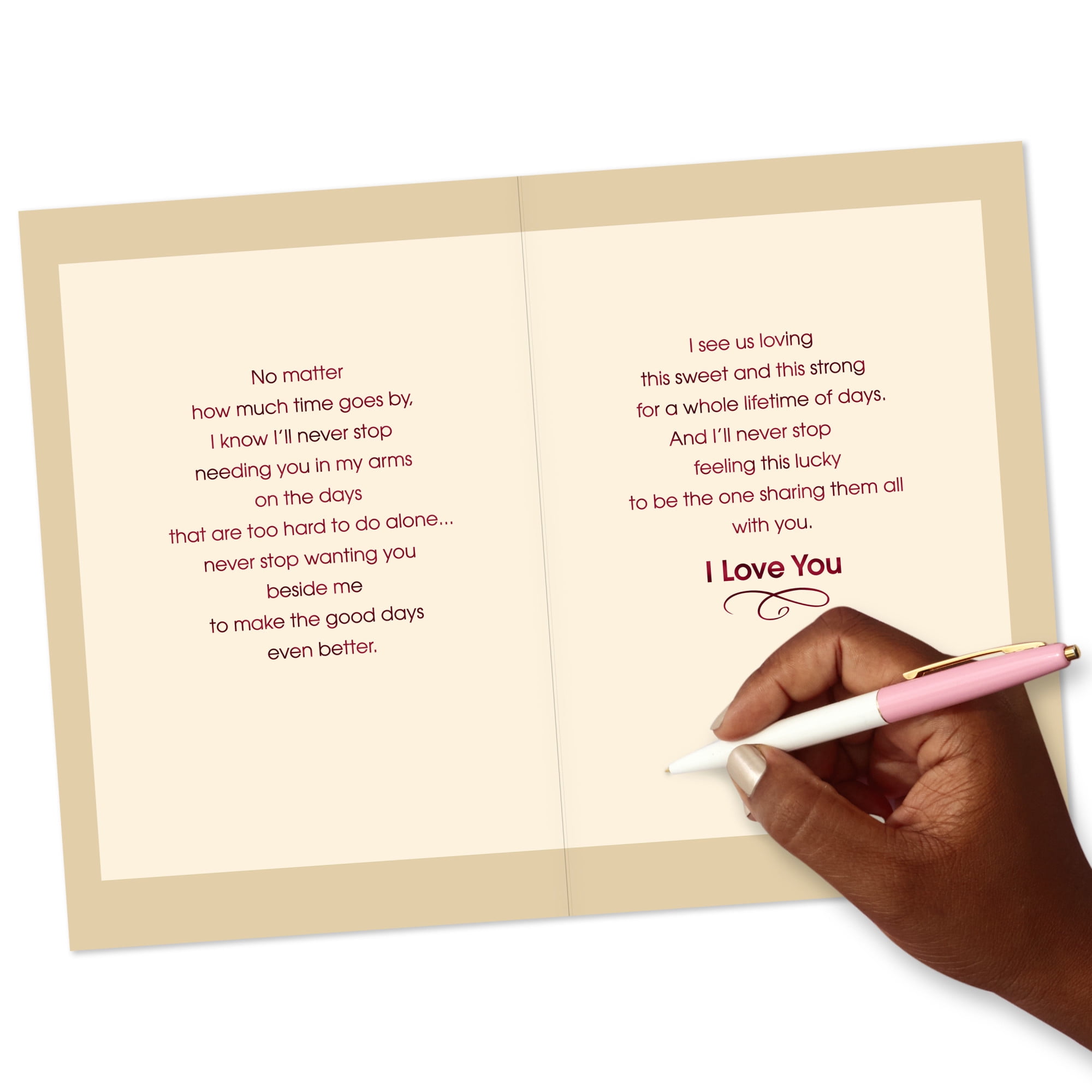 Hallmark Mahogany Love Card (I'll Never Stop Feeling This Lucky)