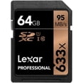 thumbnail image 2 of Lexar Professional - Flash memory card - 64 GB - UHS-I / Class10 - 633x - SDXC UHS-I (pack of 2), 2 of 2