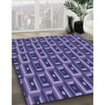thumbnail image 2 of Ahgly Company Indoor Round Patterned Crocus Purple Area Rugs, 4' Round, 2 of 6
