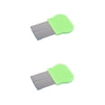 thumbnail image 2 of Methold Peine para pulgas, cepillo de de Metal, cepillos de pelo de acero para el hogar, multiusos, de mano para insertar huevos, eliminación de Verde 2piezas Methold CBP332314, 2 of 5