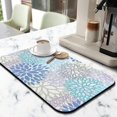 thumbnail image 2 of 2 Pack Washable Rubber Bohemian Vintage Floral Dish Drying Mats for Kitchen Counter Home Large Coffee Bar Pad Accessories and Decor for Utensils Stemware (2pcs 19.5''x12''), 2 of 6