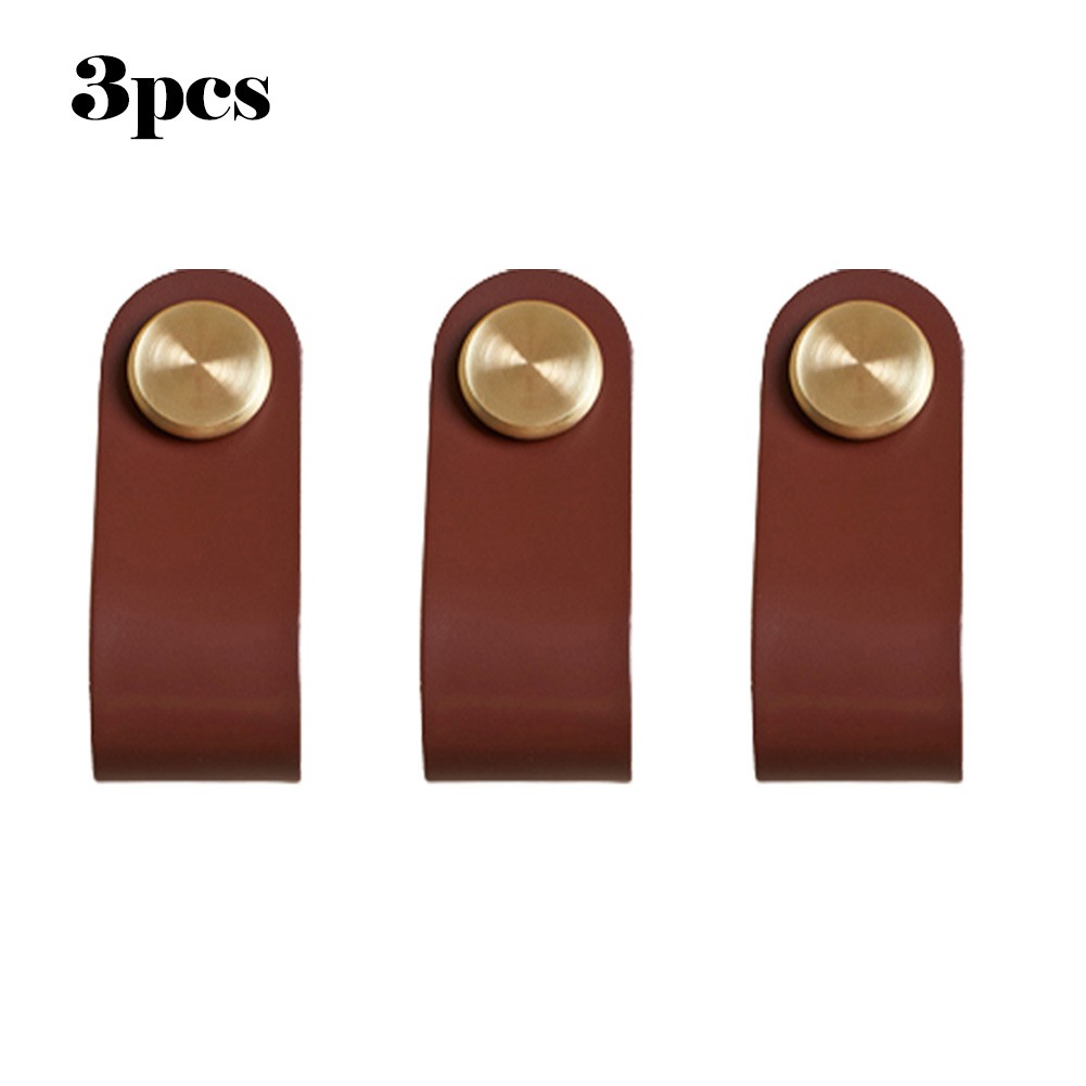 Leather Drawer Pulls, Dresser Pulls 3Pcs, Soft Pulls to Avoid