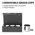 thumbnail image 2 of Wall Mount Grease Sprayer Holder Storage Rack Organizer with Removable Drip Cups, 2 of 9