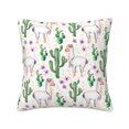 thumbnail image 1 of Housse de Coussin en Tissu Imprimé Double Face Mignon Doux Alpaga, 1 of 5